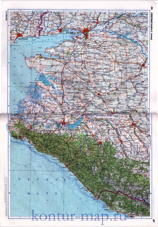 Карта Краснодарского Края Фото